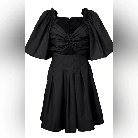 Puff Sleeve Taffeta Dress size XL - Picture 3 of 13